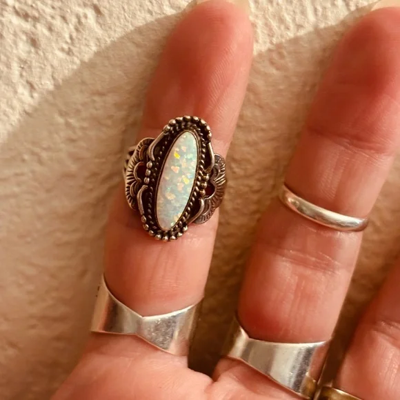 Native American opal ring - Picture 2 of 5